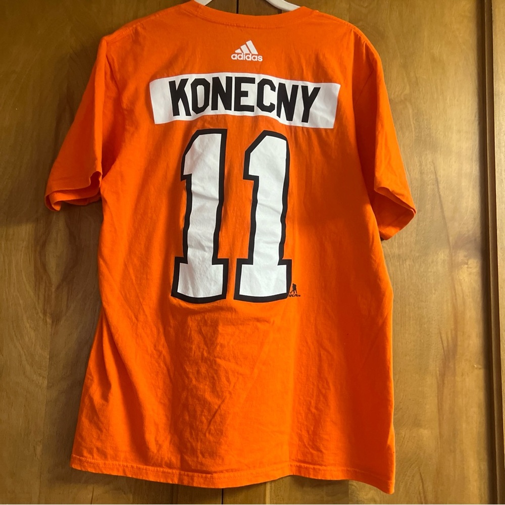 Adidas Orange Travis Konecny shirt Jersey shirt - Picture 4 of 5